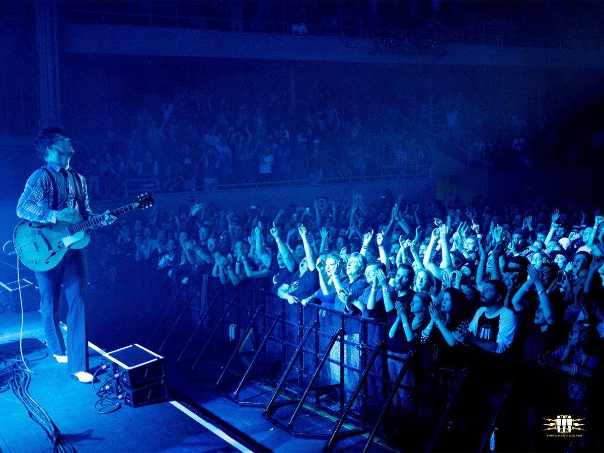 Jack White performing at Township Auditorium